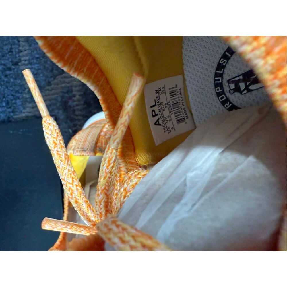 APL Techloom Wave Trainers x Free People Orange Sunshine Sneakers Size 6 - Picture 8 of 8